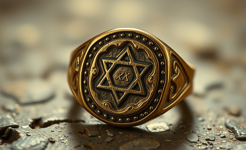 認印付きの指輪