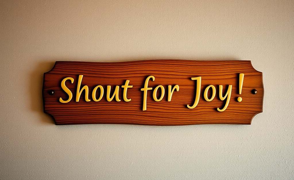 喜びをもって叫ぼう